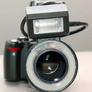 A camera with a big lens